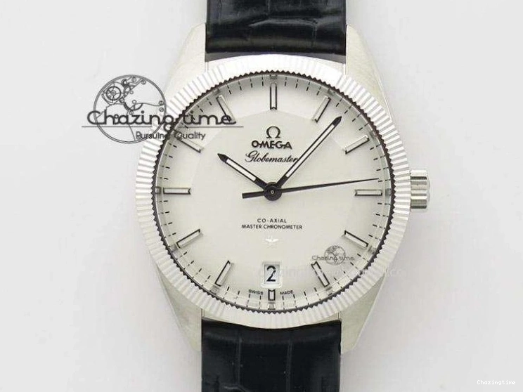 0519 SpeedMaster MoonWatch SS OMF 1:1 Best Edition Blue Dial On Leather Strap A9300 V FreshLook 8087